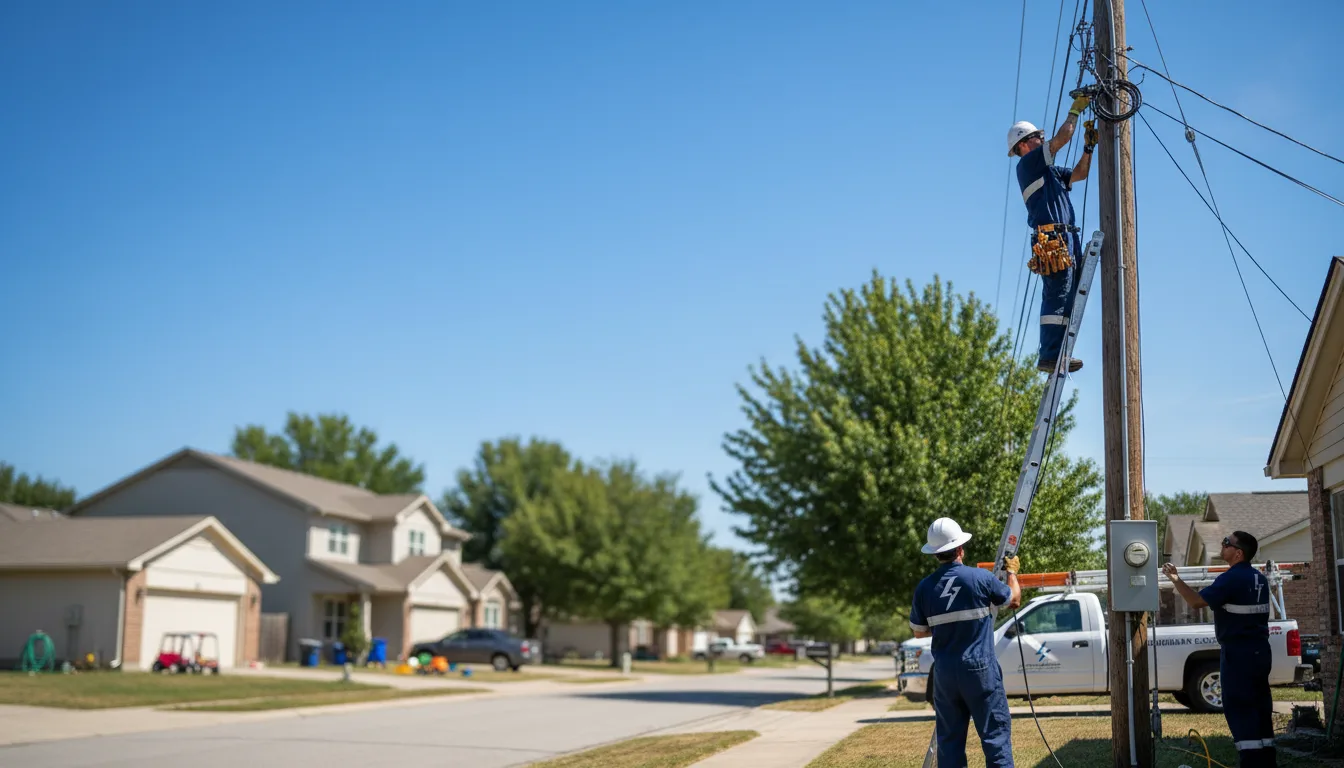 Residential electrician providing installation services in Andover, OH